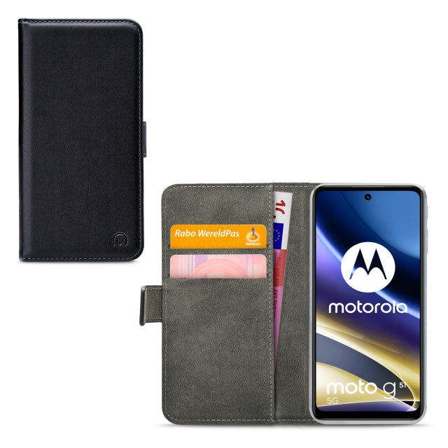 Mobilize Classic Gelly Wallet Book Case Motorola Moto G51 5G Black