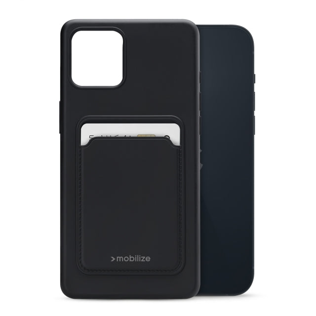 Mobilize Rubber Gelly Card Case Apple Iphone 14 Plus Matt Black