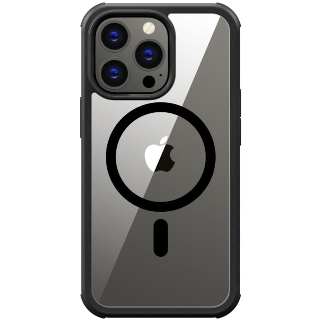 Valenta Tempered Glass Full Cover Magsafe Bumper Case Apple Iphone 14 Pro Max Black