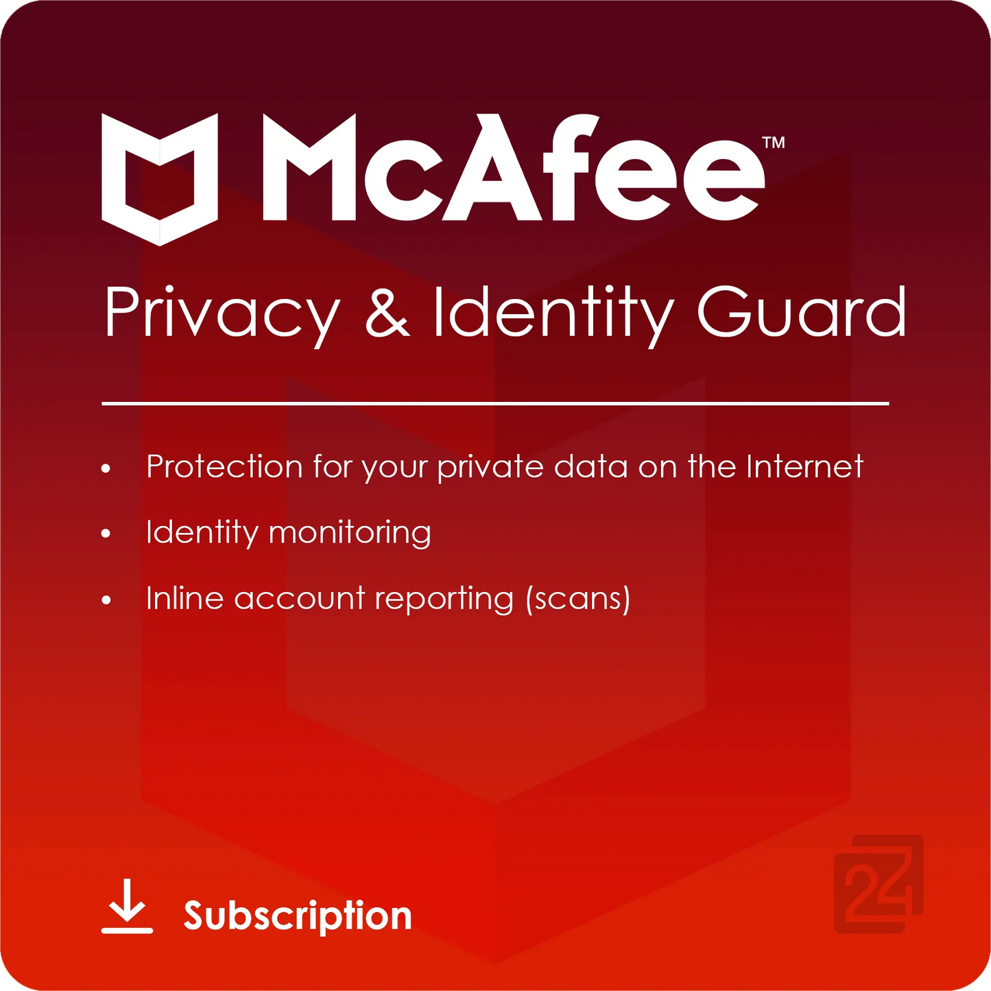 McAfee Privacy & Identity Guard - 1 Apparaat