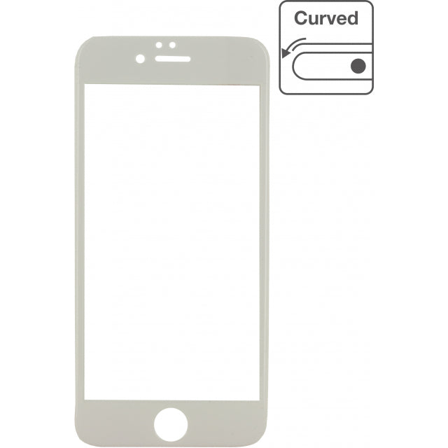 Mobilize Edge-To-Edge Glass Screen Protector Apple Iphone 7 Plus/8 Plus White Full Glue