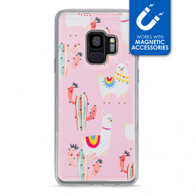My Style Magneta Case For Samsung Galaxy S9 Pink Alpaca