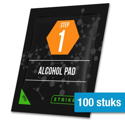 Striker Alcohol Desinfectie Cleaning Doekjes 100 Stuks (Per Stuk Verpakt)