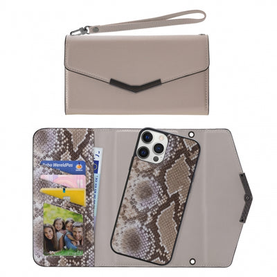 Mobilize 2In1 Elegant Magnet Clutch Apple Iphone 12 Pro Max Beige Snake