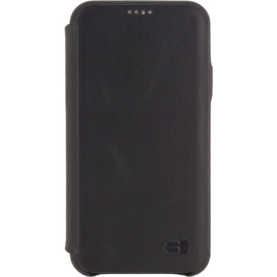 Senza Pure Skinny Leather Booklet Apple Iphone X/Xs Deep Black
