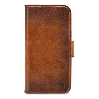 Senza Desire Leather Wallet Apple Iphone 13 Burned Cognac
