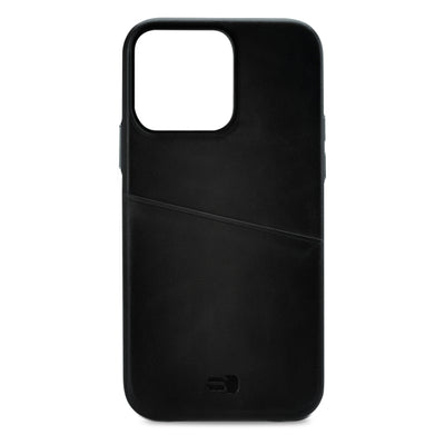 Senza Pure Leather Cover With Card Slot Apple Iphone 13 Pro Deep Black