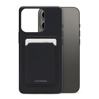Mobilize Rubber Gelly Card Case Apple Iphone 13 Pro Matt Black