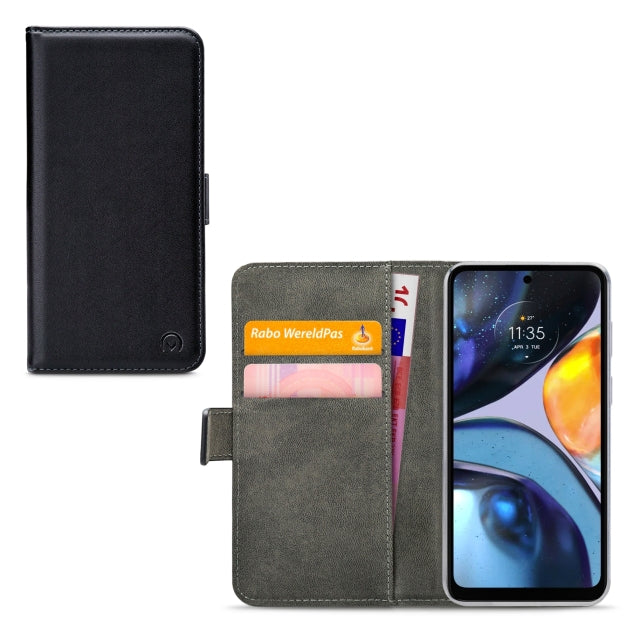 Mobilize Classic Gelly Wallet Book Case Motorola Moto G22 Black