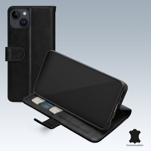 Mobilize Leather Wallet Apple Iphone 14 Plus Black
