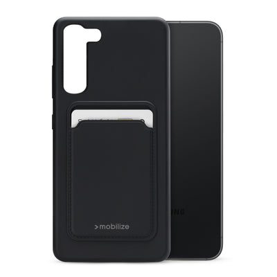 Mobilize Rubber Gelly Card Case Samsung Galaxy S23 5G Matt Black