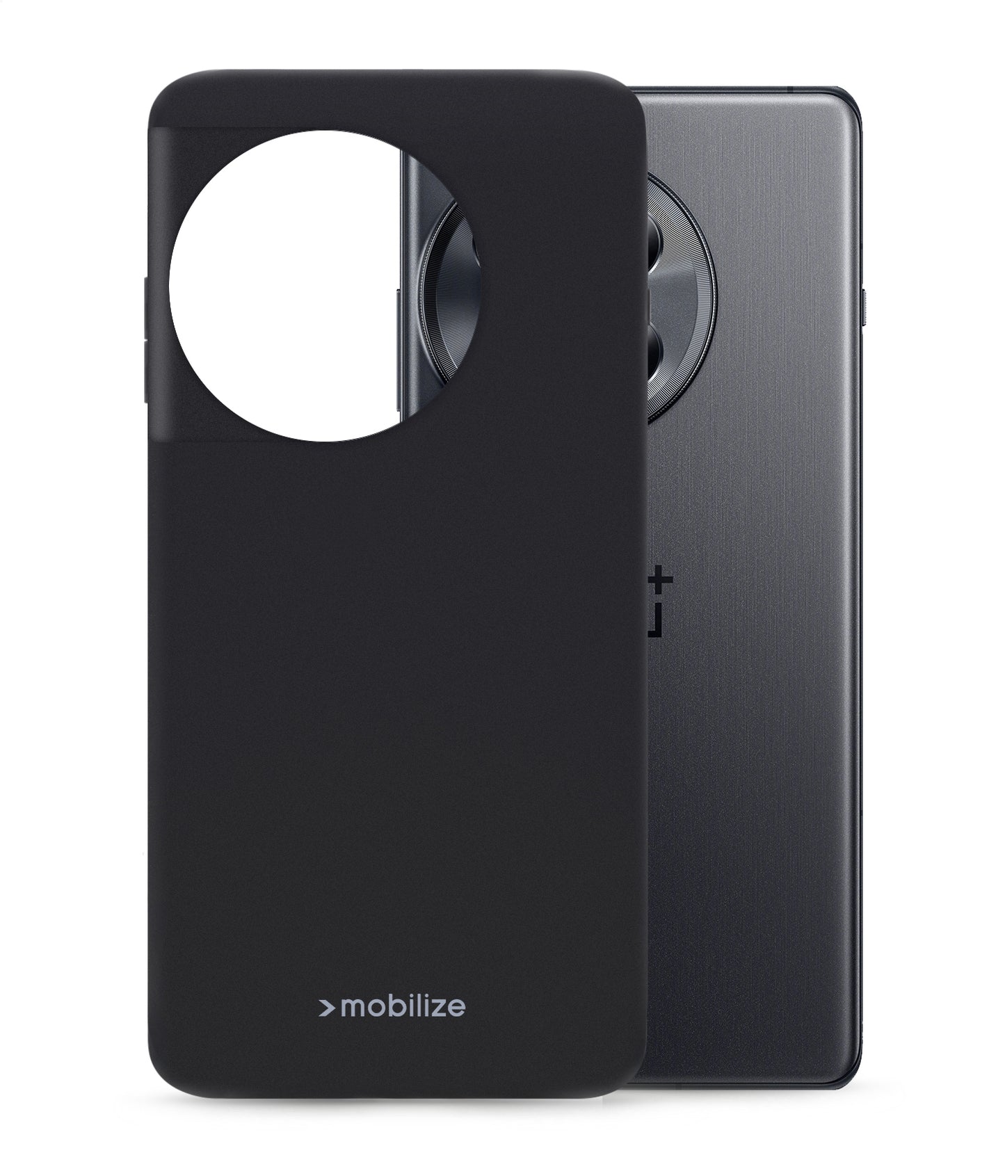 Mobilize Rubber Gelly Case Oneplus 12R Matt Black