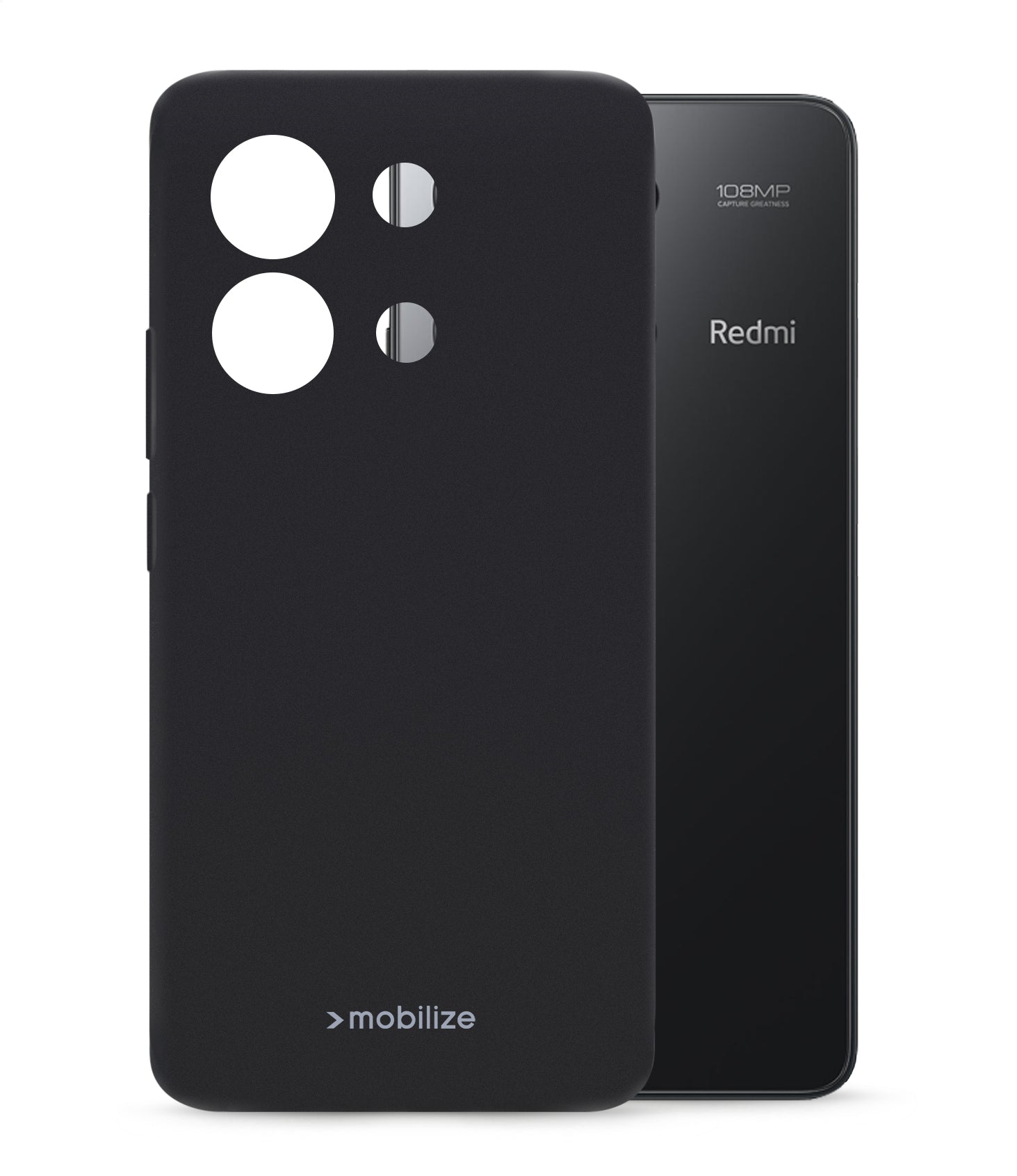 Mobilize Rubber Gelly Case Xiaomi Redmi Note 13 4G Matt Black