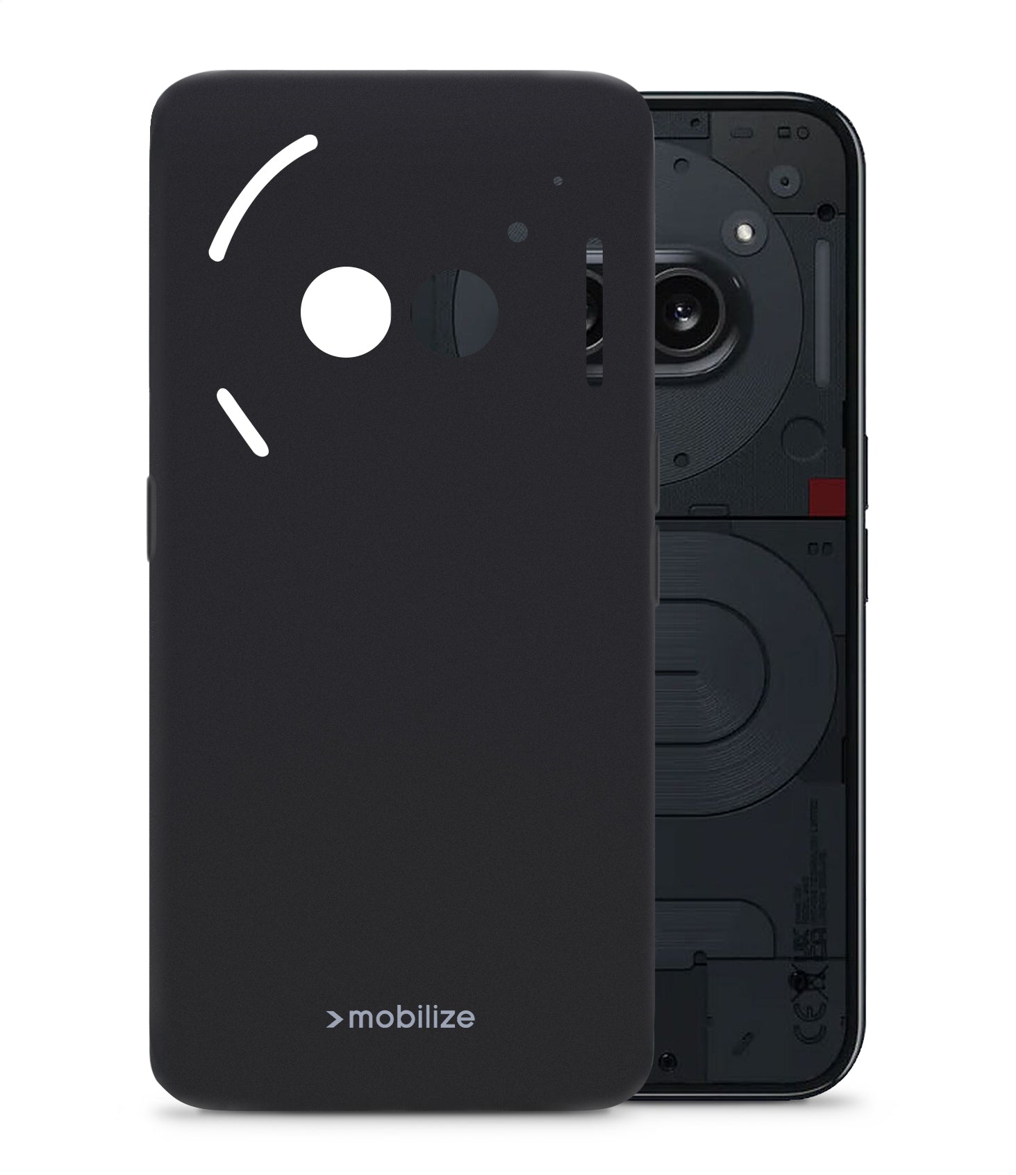Mobilize Rubber Gelly Case Nothing Phone (2A) Matt Black