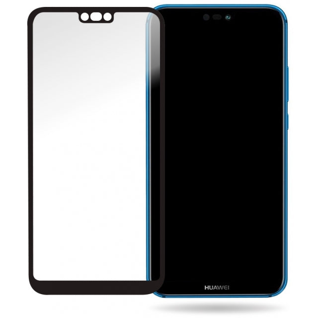 Mobilize Glass Screen Protector - Black Frame - Huawei P20 Lite