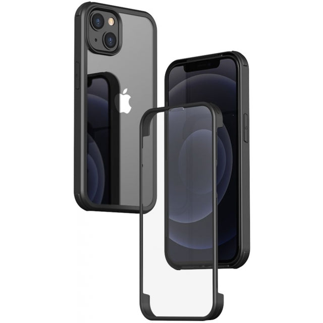 Valenta Tempered Glass Full Cover Bumper Case Apple Iphone 13 Mini Black