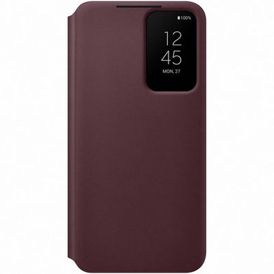 Samsung Ef-Zs901Ceegee Samsung Smart Clear View Cover Galaxy S22 5G Burgundy