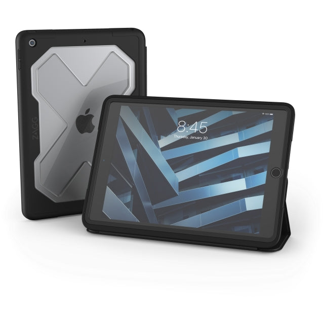 Zagg Rugged Messenger Case For Apple Ipad 10.2 (2019/2020/2021) Black