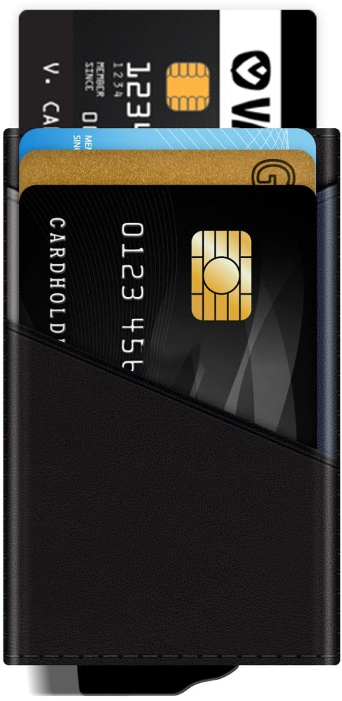 Valenta Card Case Plus Snap Black