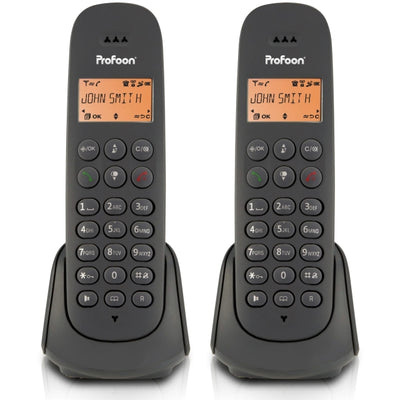 Profoon Pdx620 Profoon Duo Dect Telefoon Antraciet