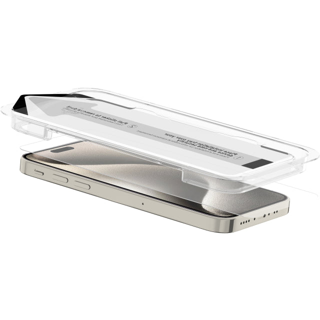 Itskins Supreme Glass Screen Protector With Alignment Tool Apple Iphone 15 Pro Max Clear