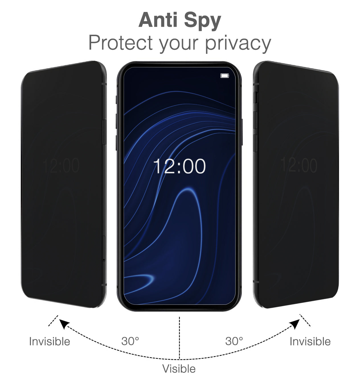 Mobilize Privacy Glass Screen Protector - Black Frame - For Samsung Galaxy A35 5G/A55 5G