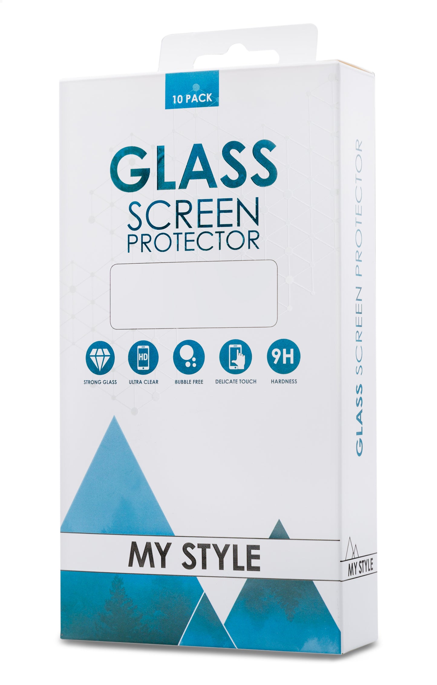 My Style Tempered Glass Screen Protector For Apple Iphone 16 Pro Clear (10-Pack)